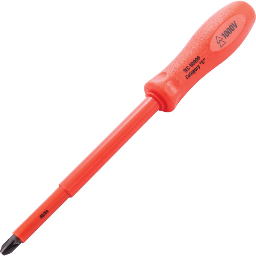 Electricians Screwdriver, No.3 Pozi Tip, 150mm Blade