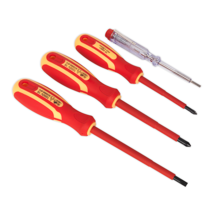 Electrician's Screwdriver Set4 Piece VDE Approved