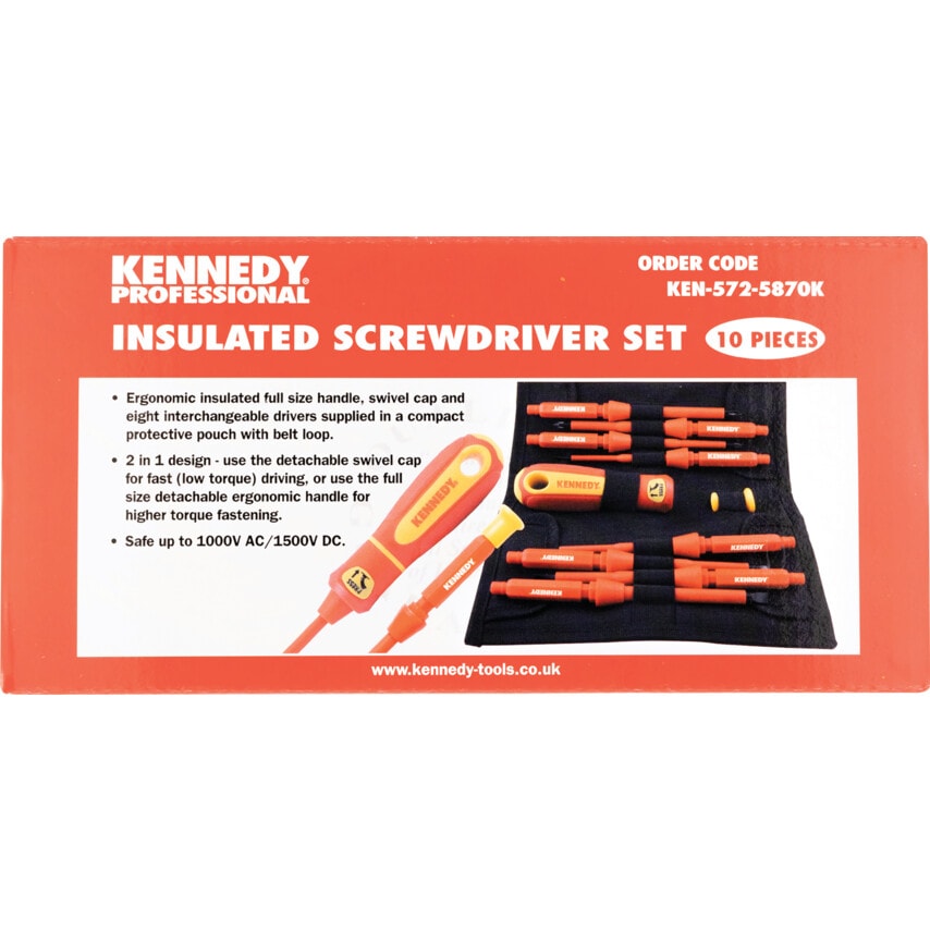 Electricians Screwdriver Set, Set of 10