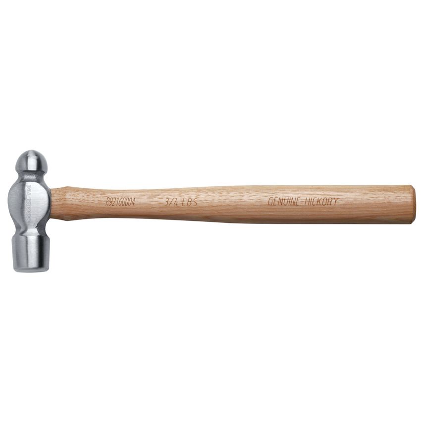 Engin.ball pein hammer 3/4lbs hickory