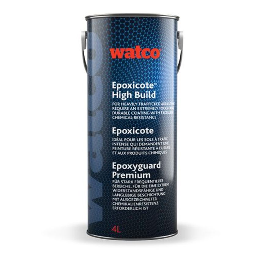 Epoxicote High Build Safety Yellow, 4L EHBSYL4