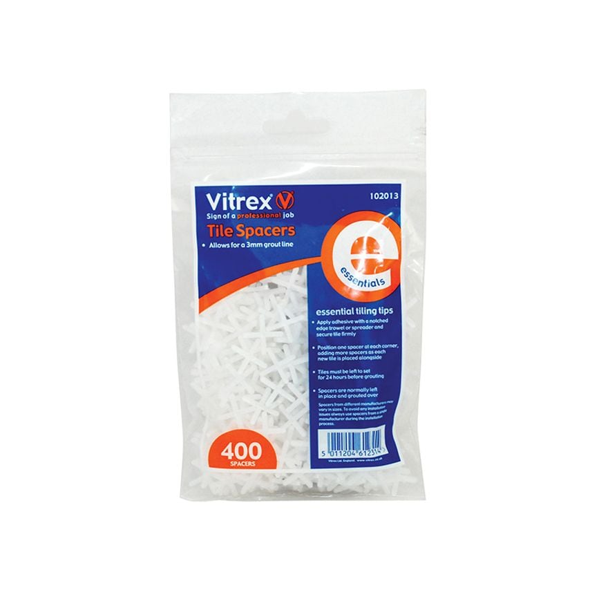 Essential Tile Spacers 3mm (Pack 400) VIT102013