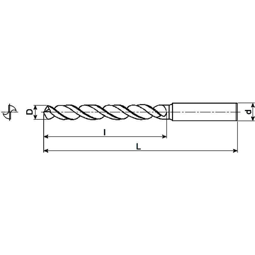 Ex-Sus-Gds Gold Stub Drills HSS-E Tin Coated - OSG1253398N