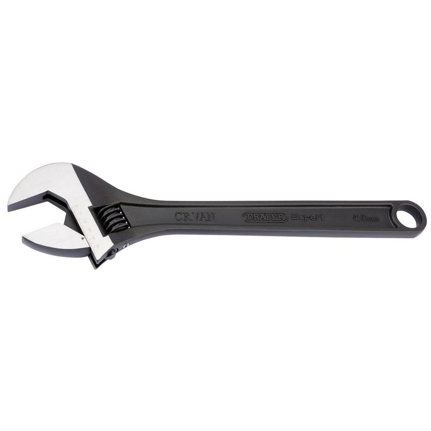Expert Crescent-Type Adjustable Wrench with Phosphate Finish 450mm 57mm