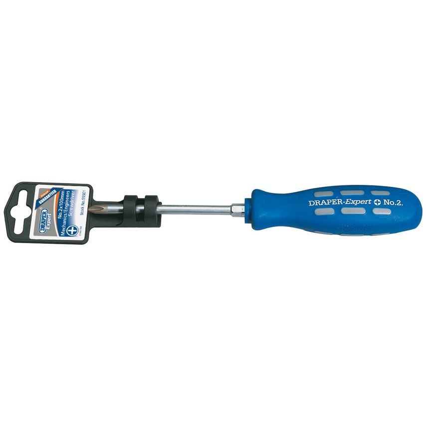 Expert Cross Slot Mechanic's Screwdriver No.2x100mm