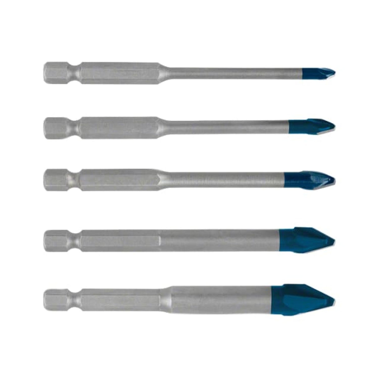 Expert HEX-9 Hard Ceramic Drill Bit Set 5 Piece
