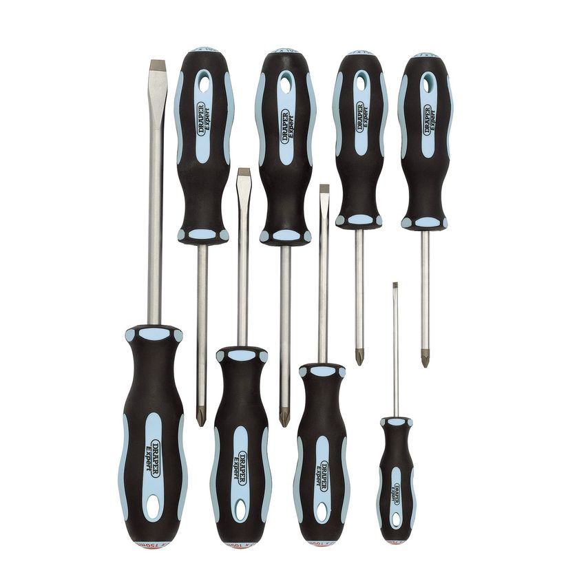 Expert Heavy Duty Soft Grip Screwdriver Set (8 pc)