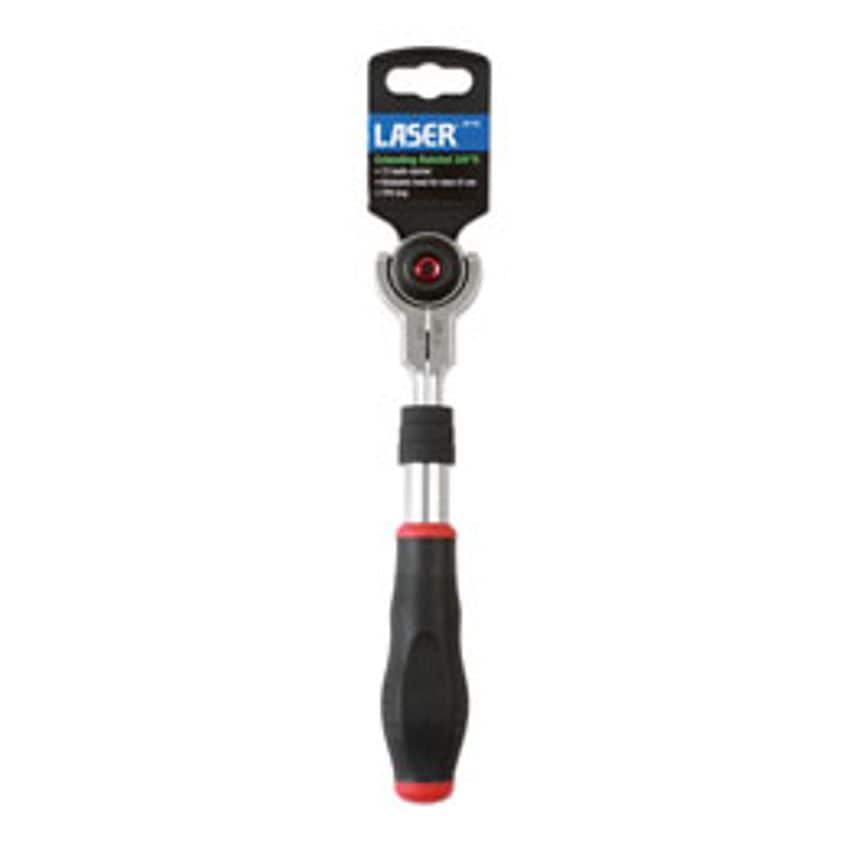 Extending Swivel Head Ratchet 3/8"D