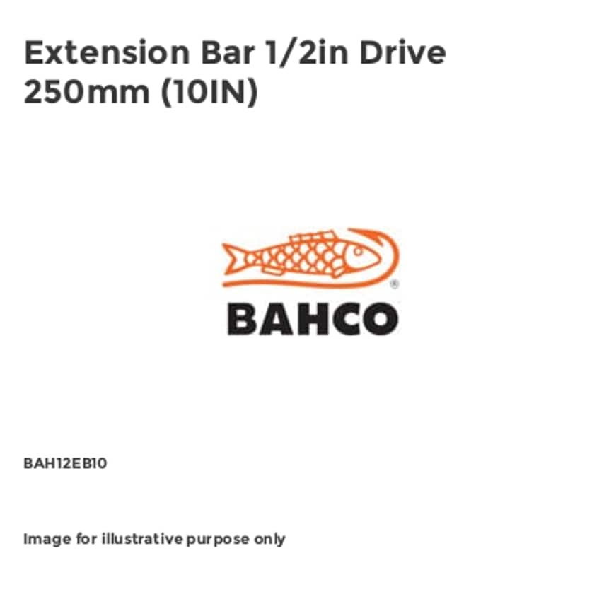 Extension Bar 1/2in Drive 250mm (10IN)