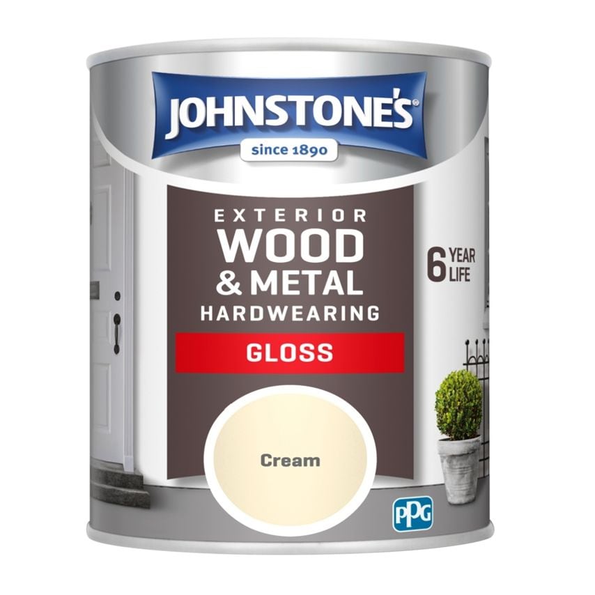 Exterior Hardwearing Gloss 750ml Cream