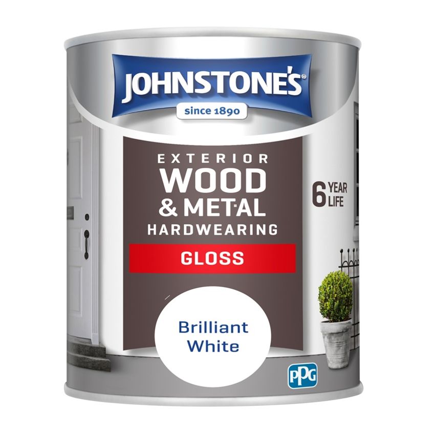 Exterior Hardwearing Gloss - Brilliant White 750ml