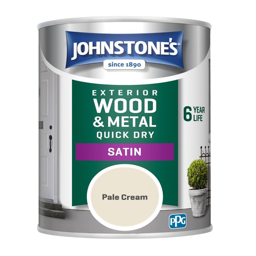 Exterior Quick Dry Satin 750ml Pale Cream