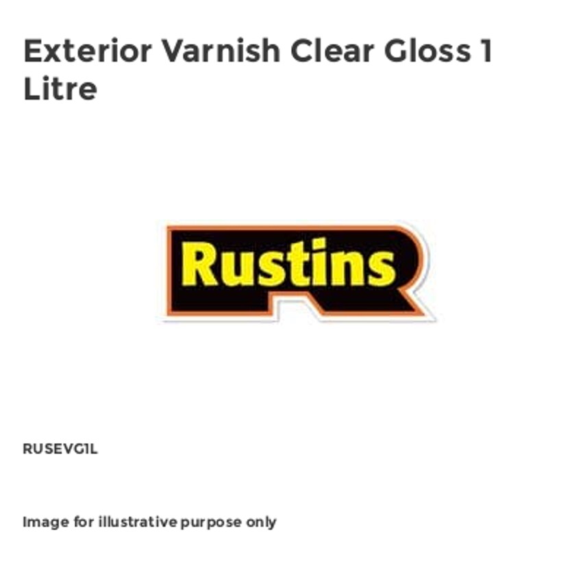 Exterior Varnish Clear Gloss 1 Litre