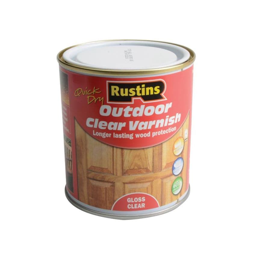Exterior Varnish Clear Gloss 500ml RUSEVG500