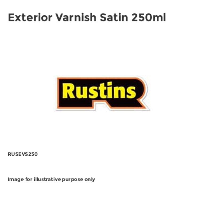 Exterior Varnish Satin 250ml RUSEVS250