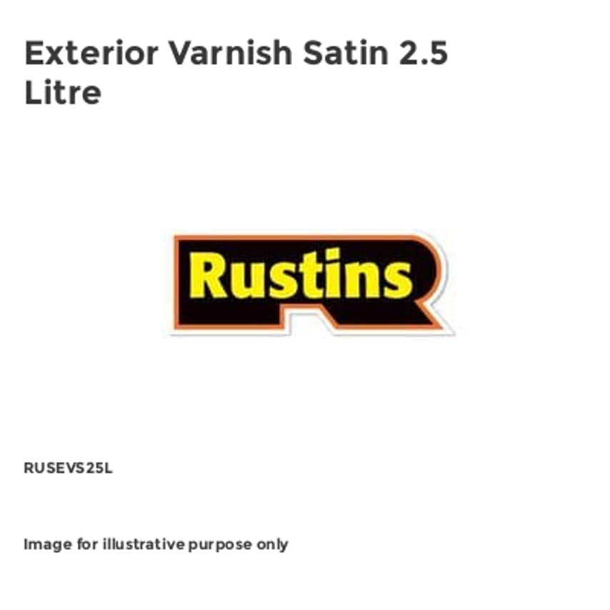 Exterior Varnish Satin 2.5 Litre