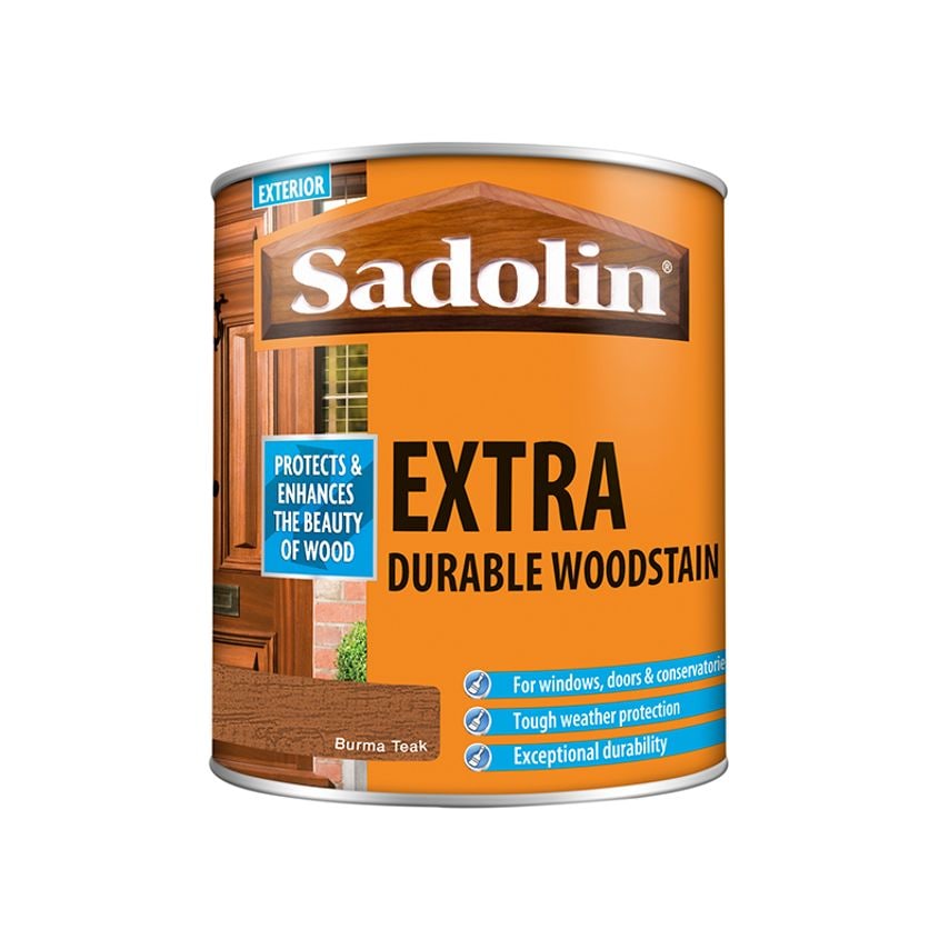 Extra Durable Wood Stain Burma Teak 1 Litre