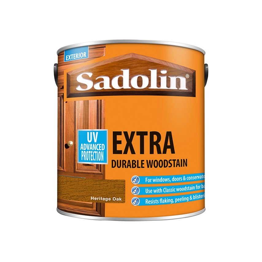 Extra Durable Wood Stain Heritage Oak 2.5 Litre
