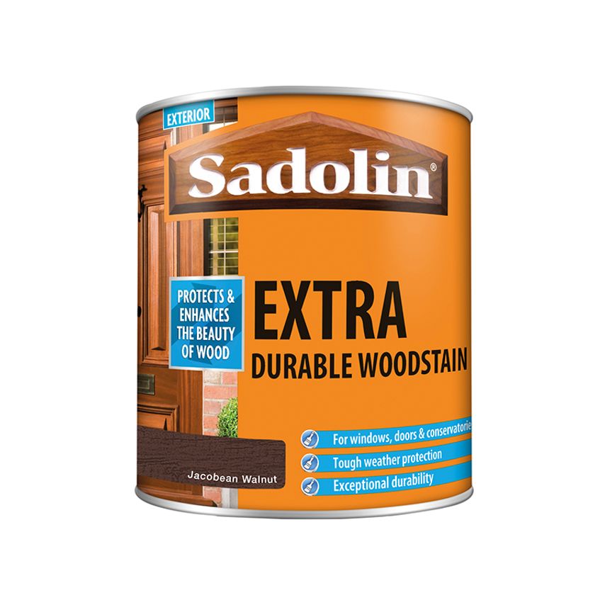 Extra Durable Wood Stain Jacobean Walnut 1 Litre