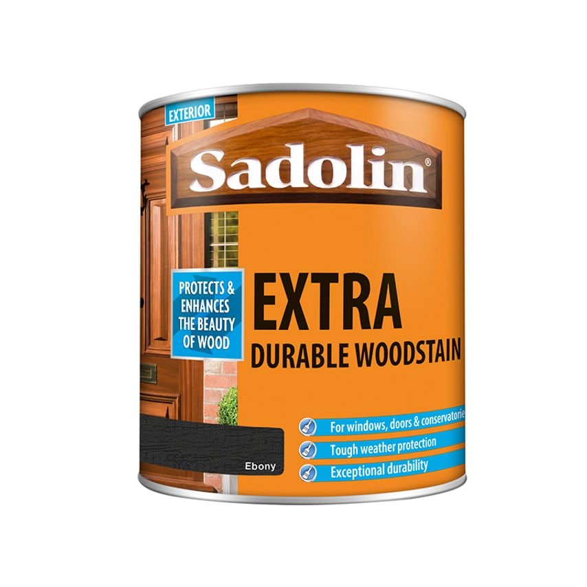 Extra Durable Woodstain Ebony 1 litre SAD5028542