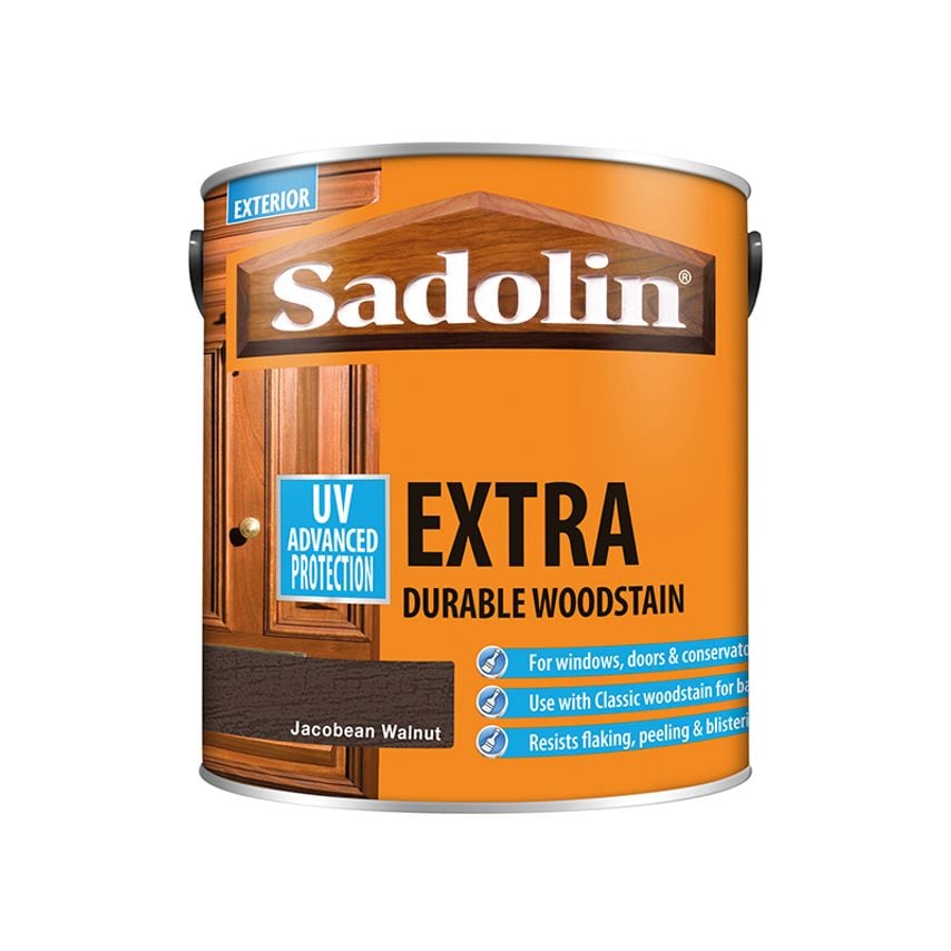 Extra Durable Woodstain Jacobean Walnut 2.5 litre SAD5028540