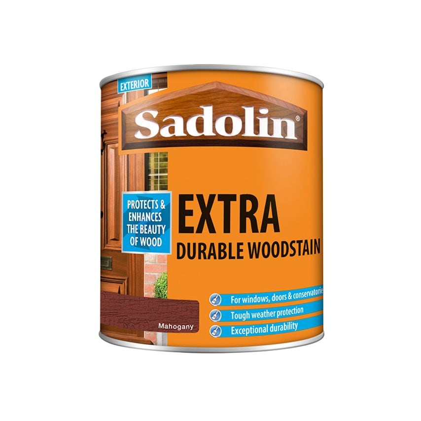 Extra Durable Woodstain Mahogany 1 litre SAD5028566