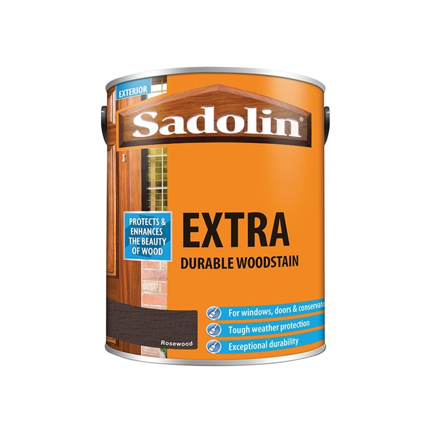Extra Durable Woodstain Rosewood 5 litre SAD5028561
