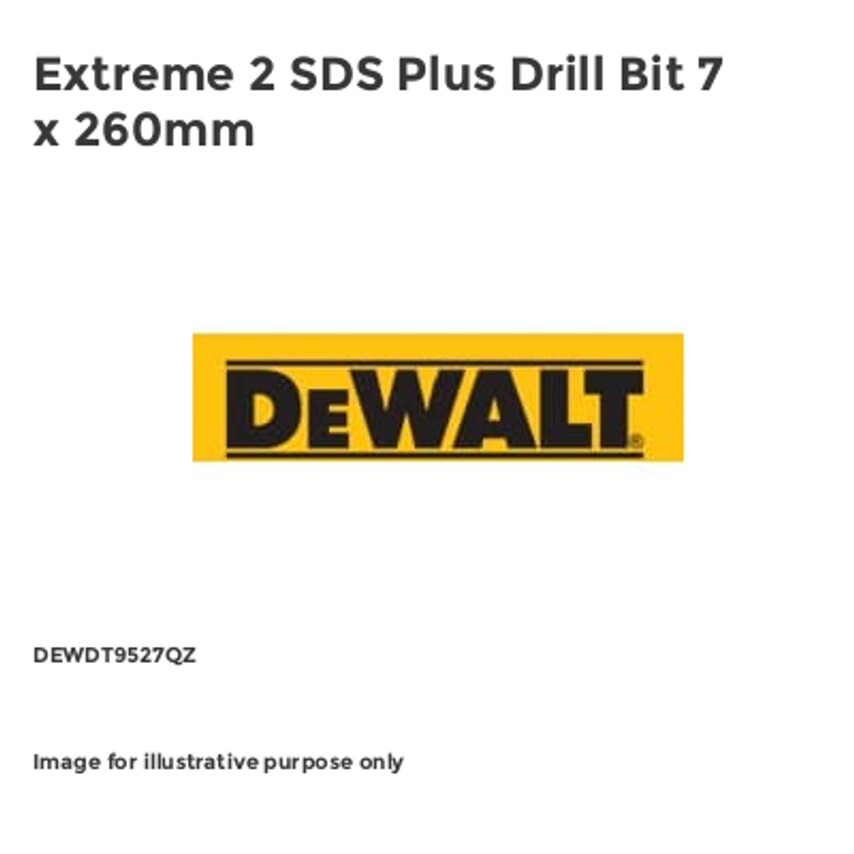 Extreme 2 SDS Plus Drill Bit 7 x 260mm