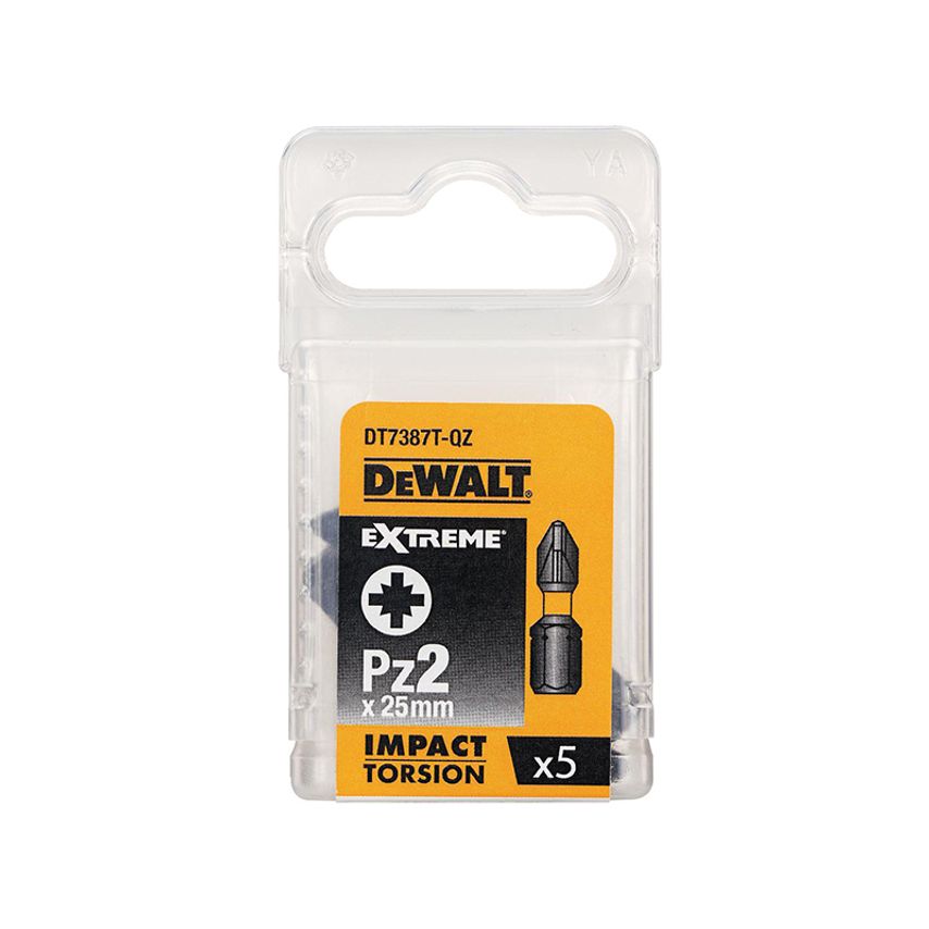 Extreme Impact Torsion Bits PZ2 x 25mm (Pack 5) DEWDT7387TQZ