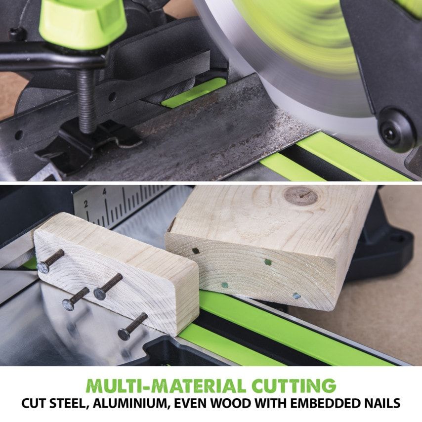 F255SMS 255mm Multi Material Sliding Mitre Saw 230V