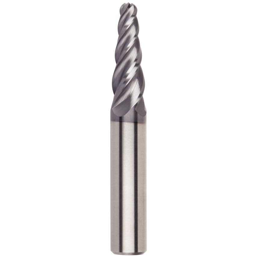 F4AW0600AWL38W040 End Mill Solid Carbide Tapered D=6 Z=4 3