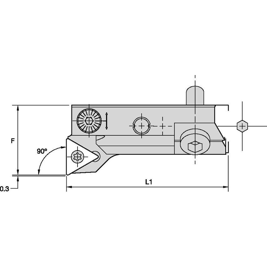 FBSTFCR09CA11F Fine Boring Cartridge Right Ha