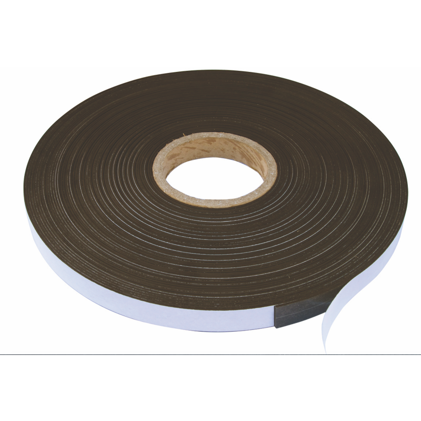 FM665 Magnetic Tape, Adhesive Back, 30m Length, 25.4mm Width, 1.5mm Thickness