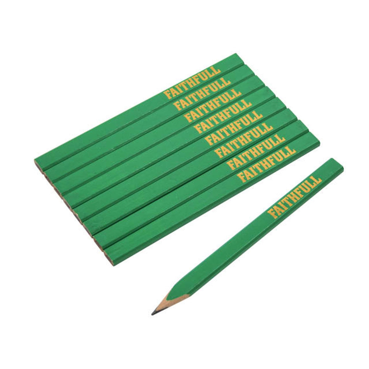 FSC Carpenter's Pencils - Green/Hard (Pack of 10)