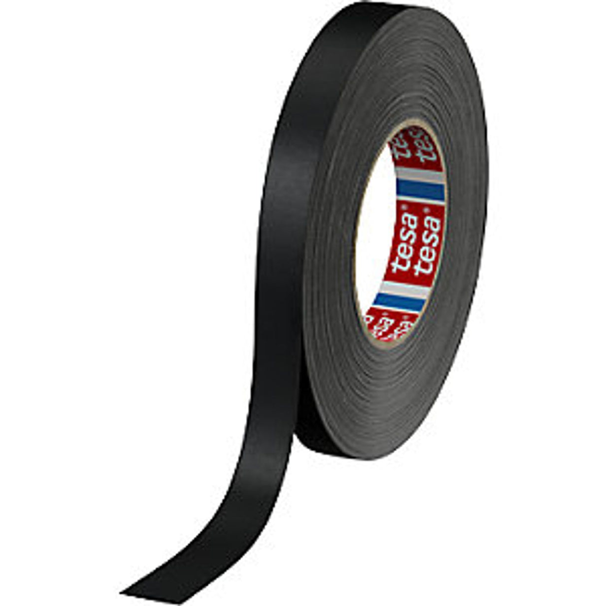 Fabric Tape, Tesaband 4651 Premium, Pack of 48 Rolls, Black, Tape Width 19 mm