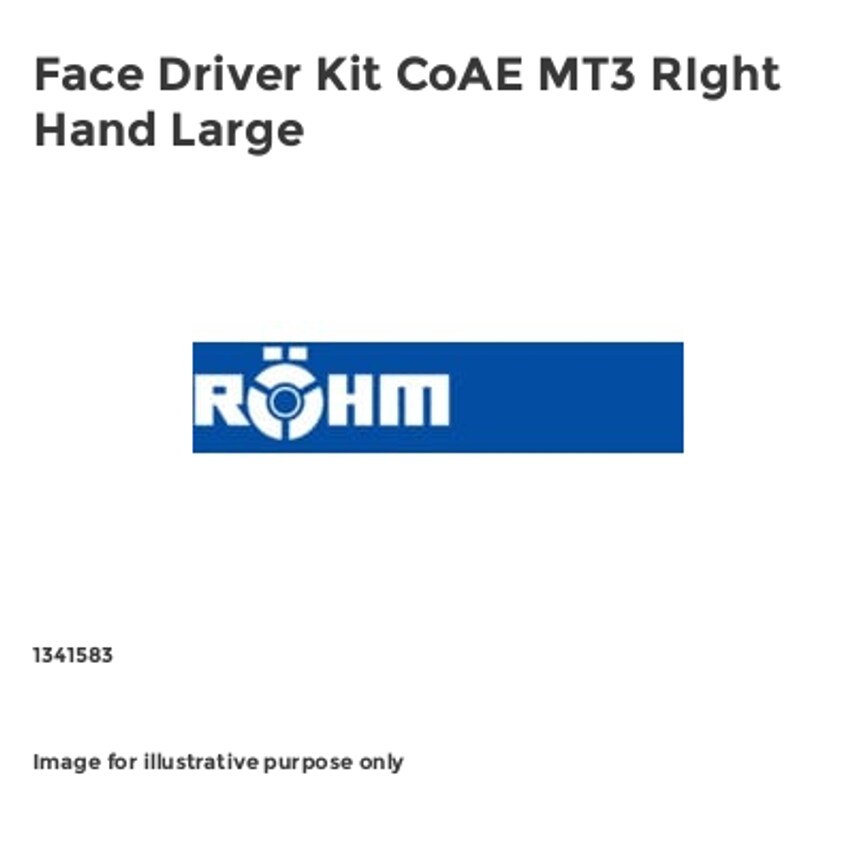 Face Driver Kit CoAE MT3 RIght Hand Large