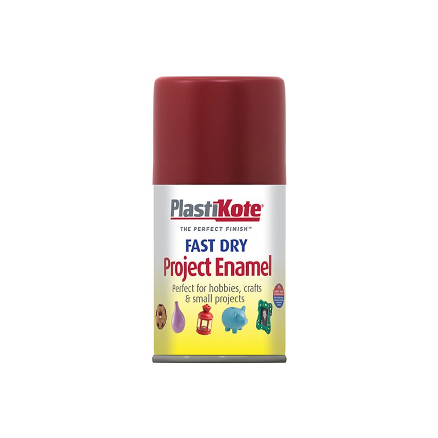 Fast Dry Enamel Aerosol Metallic Red 100ml PKT134S
