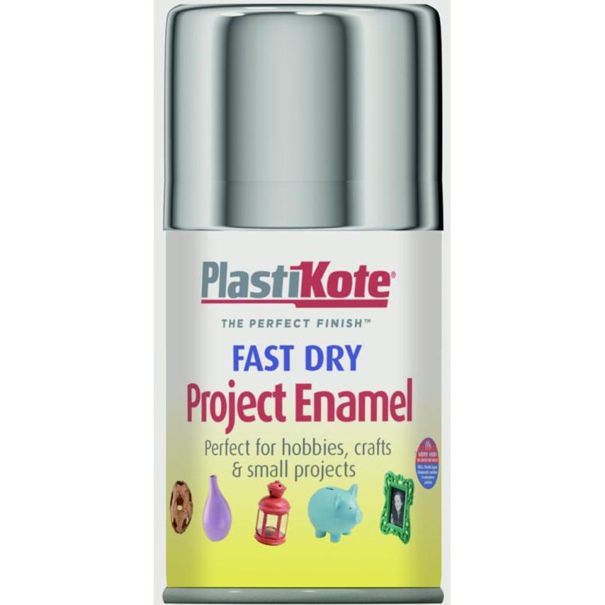 Fast Dry Enamel Aerosol Paint Chrome - 100ml