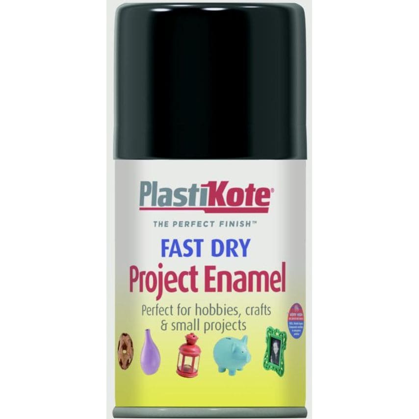 Fast Dry Enamel Aerosol Paint Gloss Black - 100ml