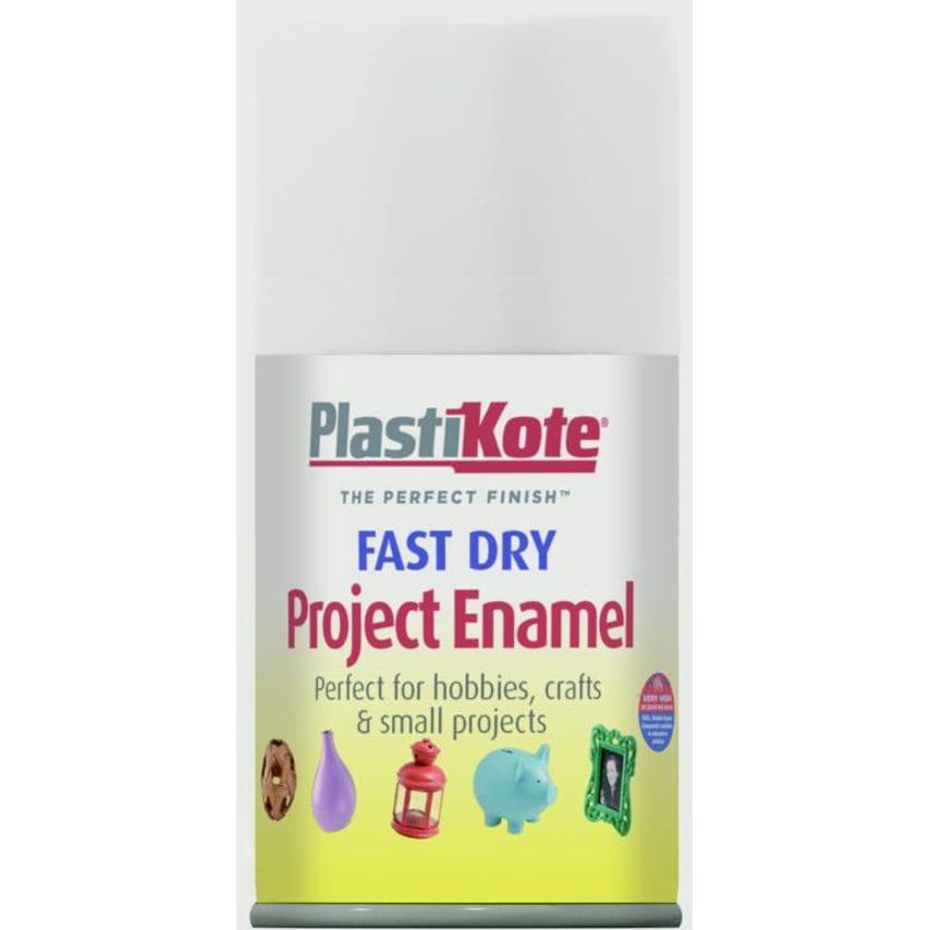 Fast Dry Enamel Aerosol Paint Gloss White - 100ml