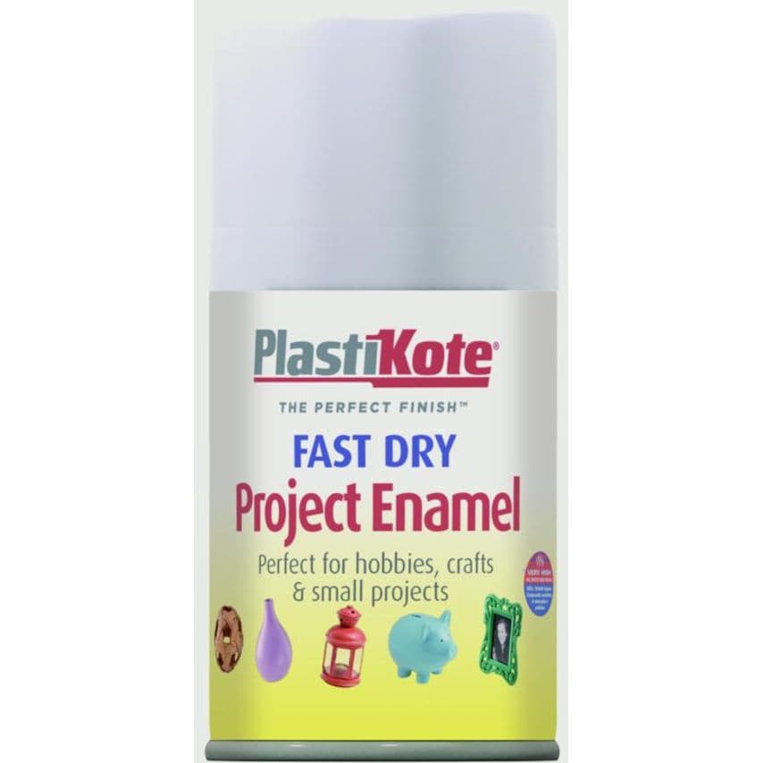 Fast Dry Enamel Aerosol Paint Matt White - 100ml