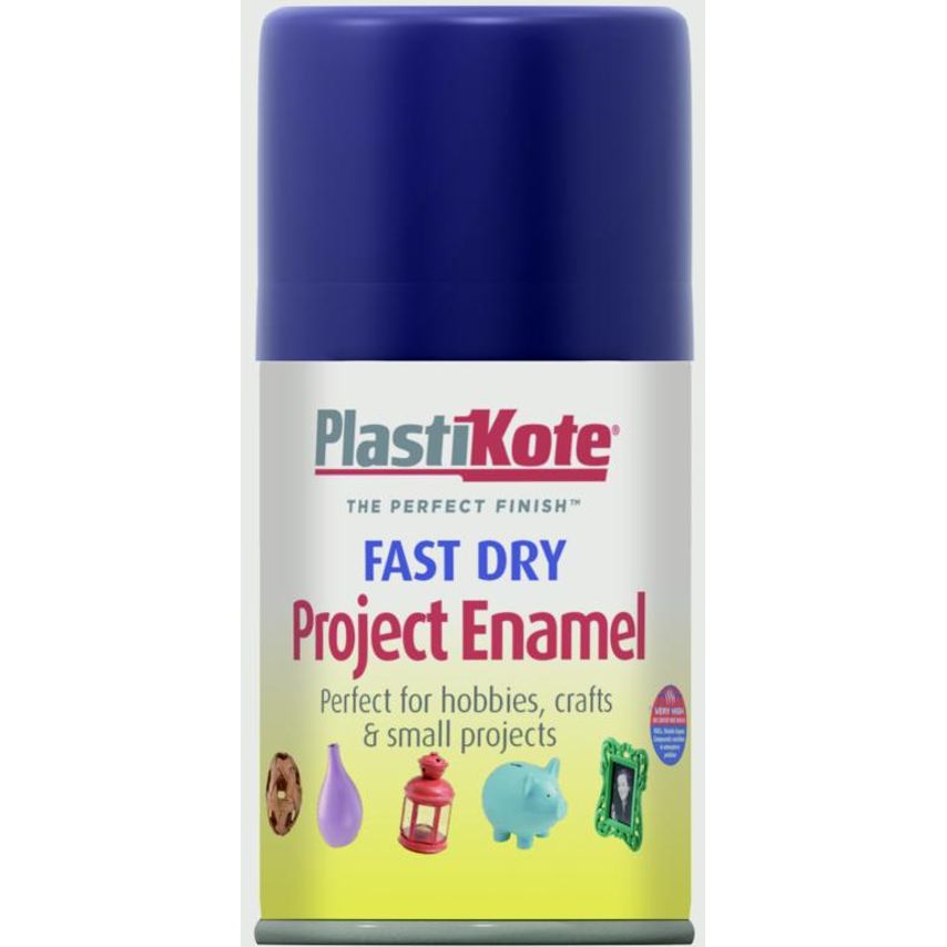 Fast Dry Enamel Aerosol Paint Metallic Blue - 100ml