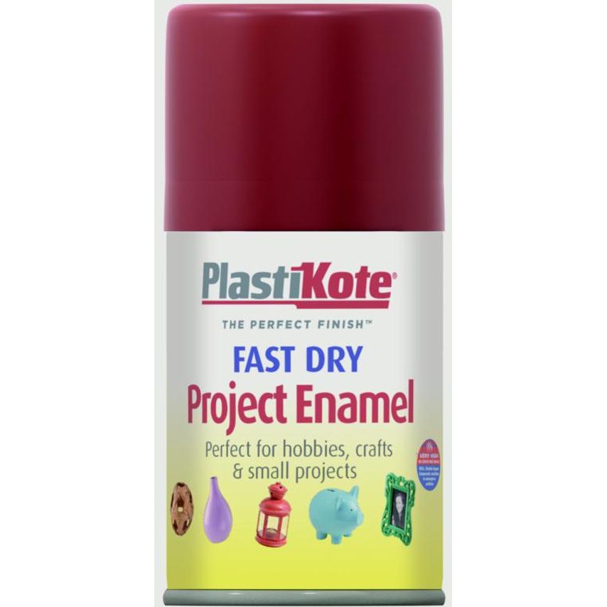 Fast Dry Enamel Aerosol Paint Metallic Red - 100ml