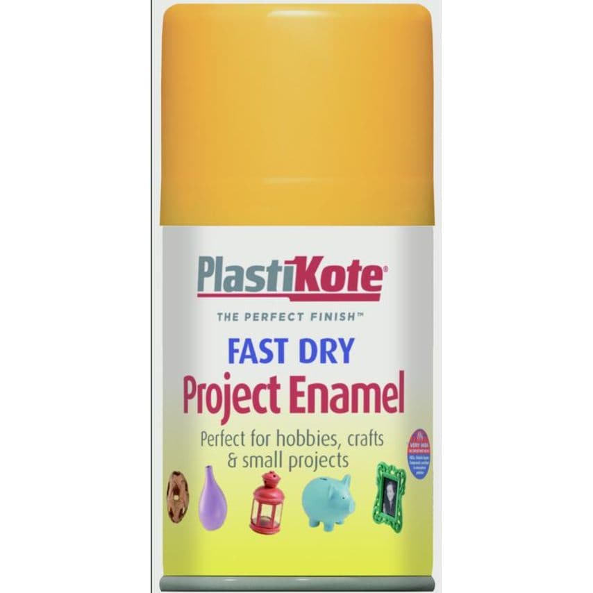 Fast Dry Enamel Aerosol Paint Sunshine Yellow - 100ml
