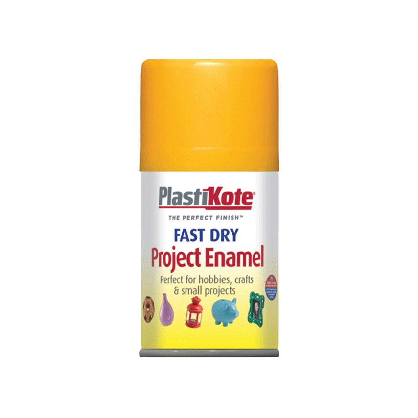 Fast Dry Enamel Aerosol Sunshine Yellow 100ml PKT107S