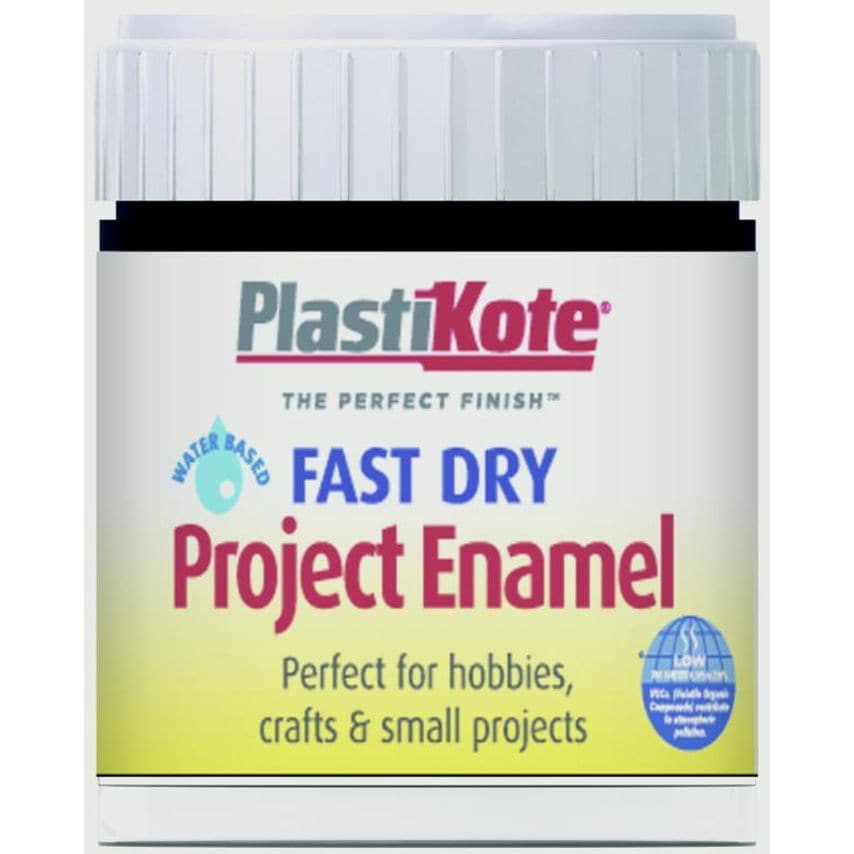 Fast Dry Enamel Brush on Matt Black - 59ml Bottle
