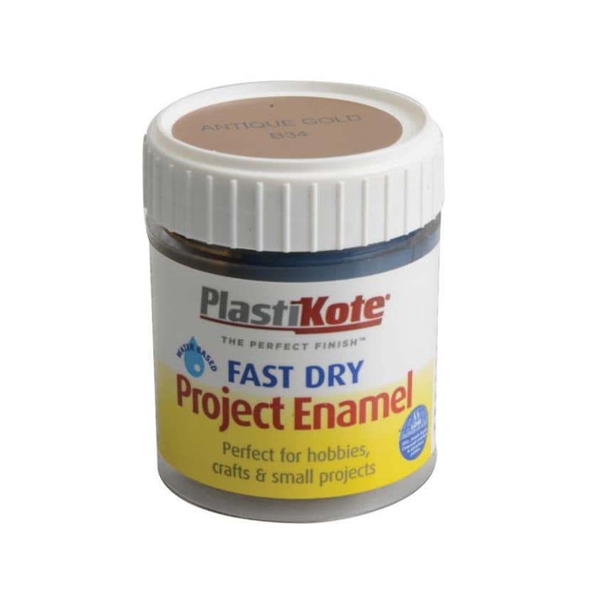 Fast Dry Enamel Paint B34 Bottle Antique Gold 59ml PKTB34W