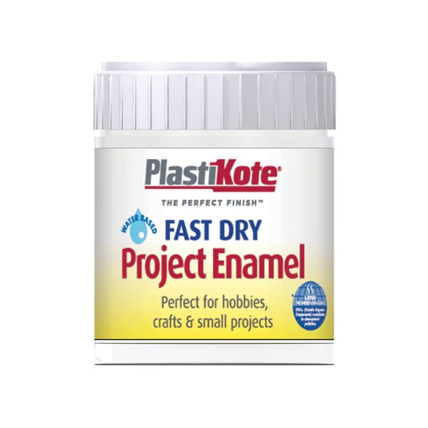 Fast Dry Enamel Paint B5 Bottle Matt White 59ml PKTB5W