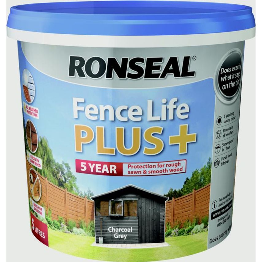 Fence Life Plus 5L Charcoal Grey