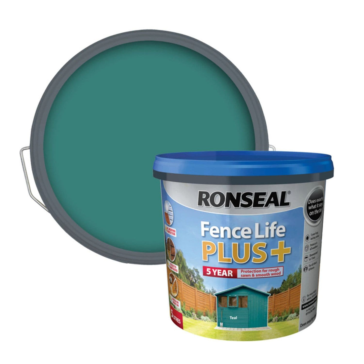Fence Life Plus 5 Litre Teal